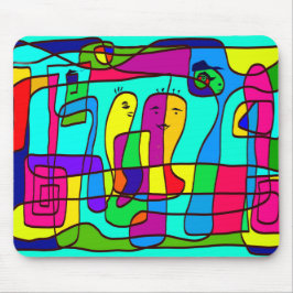 Mauspad mit bunter Zeichnung マウスパッド