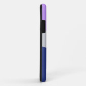 MauveおよびBlueのカスタマイズ可能な文字 Case-Mate iPhoneケース (裏面/右)