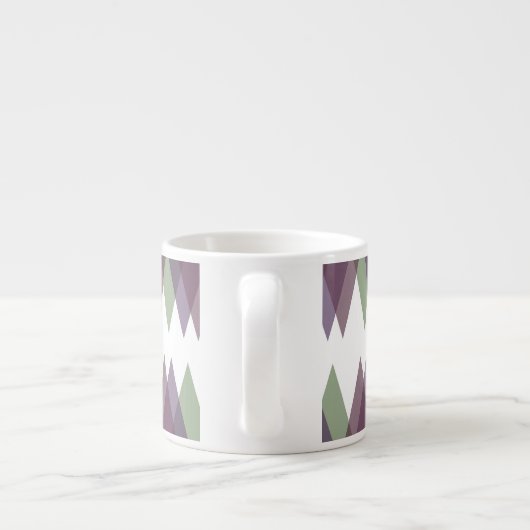 MauveおよびGreen三角形 エスプレッソカップ (裏面)