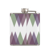 MauveおよびGreen三角形 フラスク (裏面)