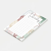 MauveおよびGreen抽象芸術図形のTo-Doリストの投稿 ポストイット (アングル)