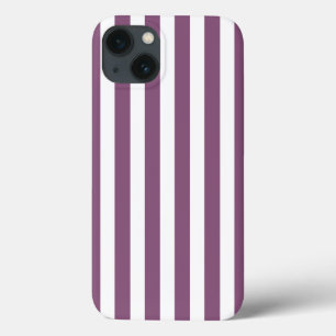 Mauveと白いキャンディストライプのCase-Mate iPhone cas 13ケース