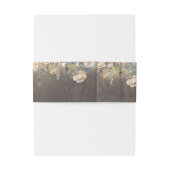 Mauveと金ゴールドのフローラ素朴結婚の 招待状ベリーバンド (裏面例)