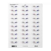 MauveとNavy Blueのフローラ結婚のラベル ラベル (フルシート)