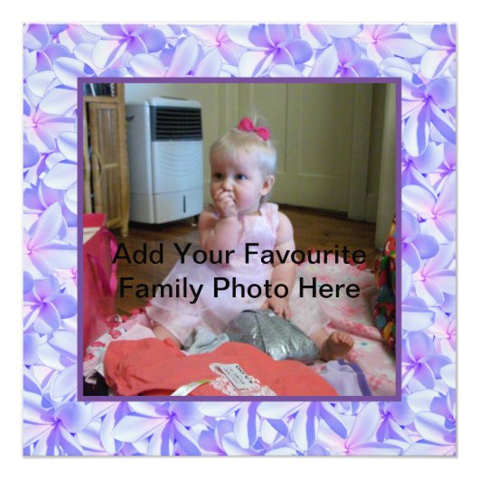 MauveとPink Frangihaniの写真 フォトプリント (正面)