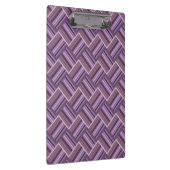 Mauveのストライプ斜め織りパターン クリップボード (右)