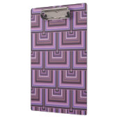 Mauveのストライプ正方形のパタはかりで測ーン クリップボード (左)