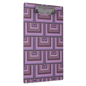 Mauveのストライプ正方形のパタはかりで測ーン クリップボード (右)