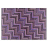 Mauveのストライプ階段パターン カッティングボード (正面)