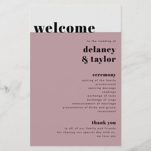 Mauveはっきりした紙プログラム「We Do」 チラシ (正面)