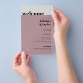 Mauveはっきりした紙プログラム「We Do」 チラシ (ハンドル)