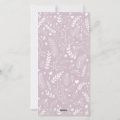 Mauveシックモダンニュートラル5枚エレガント写真 シーズンカード (裏面)