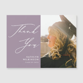 Mauveスクリプエレガントトシンプル卒業ありがとう