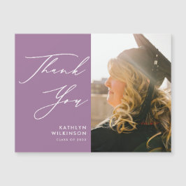 Mauveスクリプエレガントトシンプル卒業ありがとう