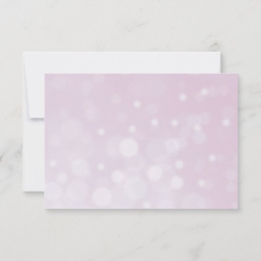 Mauveバラエレガントフローラ結婚式の日付を保存 出欠カード (裏面)