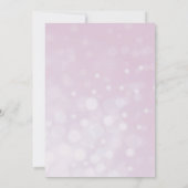 Mauveバラガールズフローラベビーシャワー 招待状 (裏面)