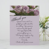 「Mauveバラ」サンキューカード 招待状 (スタンド正面)