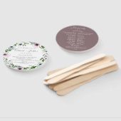 Mauveフローラ結婚式 プログラムハンドファン ハンドファン (組立なし)