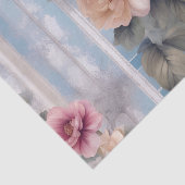 Mauveフローラnosegays古代ブルー 薄葉紙 (詳細)