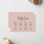 Mauveベーカリーケーキ気に指示カード ノートカード (正面/裏面インサイチュ)