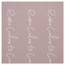 mauveホワイトスクフランスのリプトKeep Calm and Carry On ファブリック