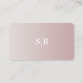 Mauve & グラデーションアイボリーウェディングシャワーギフトレジストリ エンクロージャーカード (裏面)