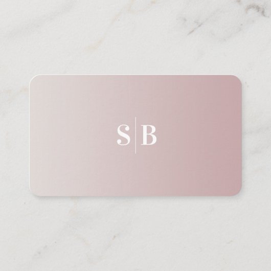 Mauve & グラデーションアイボリーウェディングシャワーギフトレジストリ エンクロージャーカード (裏面)