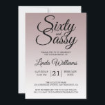 Mauve グラデーション 60およびSassy 60th誕生日招待状 招待状<br><div class="desc">60祝歳の誕生日のスタイルを、60歳の誕生日の素晴らしいデザインを背景に、60歳の誕生日の招待をに送る。60歳の誕生日の招待は、自分の好みに合わせて、60歳のお祝いに送るだけだ。60、30は台本書を用いモダンて語る。おもし店を通じて救済お求めの商品がありま連絡すので、お願いします。60歳の誕生日パーテ救済ィーを素晴らしいイベントにしてくれて、私たちは嬉しい！</div>