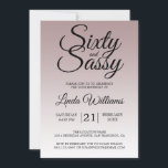 Mauve グラデーション 60およびSassy 60th誕生日招待状 招待状<br><div class="desc">60祝歳の誕生日のスタイルを、60歳の誕生日の素晴らしいデザインを背景に、60歳の誕生日の招待をに送る。60歳の誕生日の招待は、自分の好みに合わせて、60歳のお祝いに送るだけだ。60、30は台本書を用いモダンて語る。おもし店を通じて救済お求めの商品がありま連絡すので、お願いします。60歳の誕生日パーテ救済ィーを素晴らしいイベントにしてくれて、私たちは嬉しい！</div>