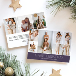 MAUVE メリークリスマス エレガント 9 枚コラージュ写真  シーズンカード