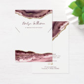 Mauve agateネックレス表示カード (デスク)