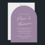 Mauve Arch Garden Wedding Invitation 招待状<br><div class="desc">This mauve arch garden wedding invitation blends romantic summer color with a timeless silhouette. Featuring elegant calligraphy on a refined arched layout, it captures soft mauve florals and modern quiet luxury styling in one elevated design. Perfect for the bride planning a romantic garden celebration with natural light and graceful details....</div>