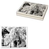 Mauve Bell Tree ラバースタンプ (押印)