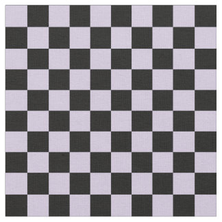 Mauve & Black Checkerboard ファブリック