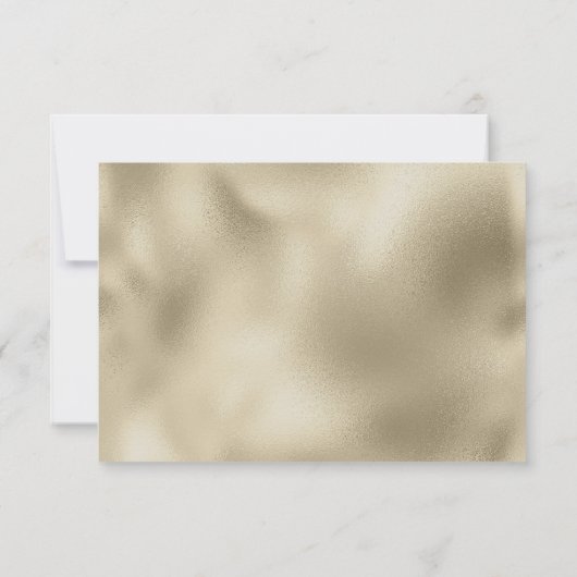 Mauve blue gold glitter drips luxury Bridesmaid  招待状 (裏面)