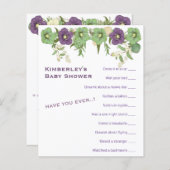 Mauve Bohoフローラで最も楽しいゲームシャワー活動 (正面/裏面)