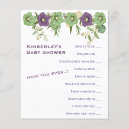 Mauve Bohoフローラで最も楽しいゲームシャワー活動