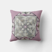 Mauve Floating Abstract クッション (裏面)