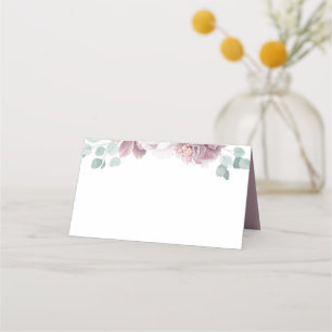 Mauve Flowers エレガント Romantic結婚's プレイスカード