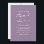 Mauve Garden Calligraphy Wedding Invitation 招待状<br><div class="desc">This mauve garden wedding invitation captures the softness of a romantic summer celebration in full bloom. Designed with elegant calligraphy and muted mauve tones, it blends refined estate-inspired styling with effortless summer garden charm. Perfect for the bride who loves delicate color, natural florals, and quiet luxury aesthetics. Pair with ivory...</div>