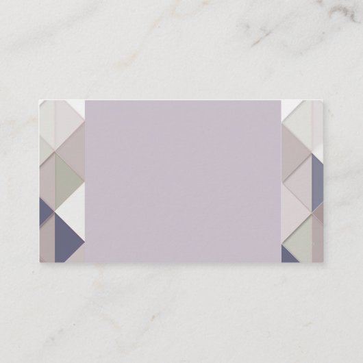 Mauve Geometric Diamond名刺 名刺 (裏面)