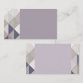 Mauve Geometric Diamond名刺 名刺 (正面/裏面)