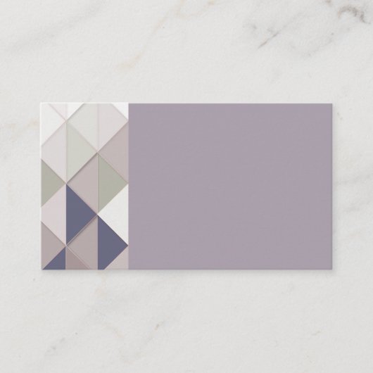 Mauve Geometric Diamond名刺 名刺 (正面)