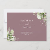 Mauve Greeneryの結婚詳細情報 招待状 (裏面)