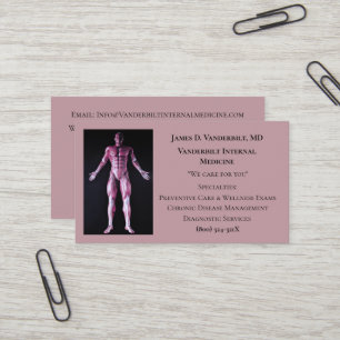 Mauve Internist DRヒト体内科 名刺
