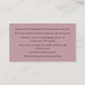 Mauve Internist DRヒト体内科 名刺 (裏面)