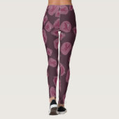 Mauve legging Mauve leggings with fairy pattern レギンス (裏面)