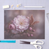 Mauve Moody Rose Double Sakura Bloom 薄葉紙 (クラフト)