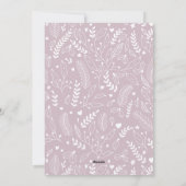 Mauve Neutral モダン 4枚の写真エレガント シーズンカード (裏面)