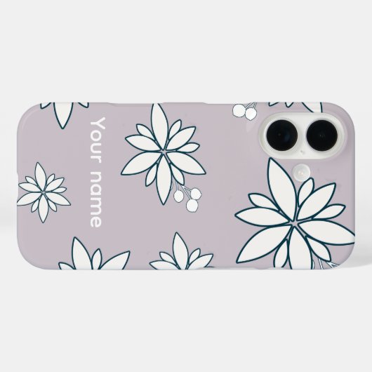 mauve phone case Case-Mate iPhoneケース (裏面 (横))